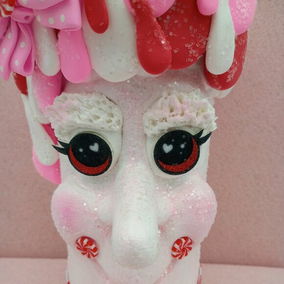 Peppermint Lady Christmas Candle, Christmas Decor, Home Decor, Christmas Candle - Picture 7 of 11